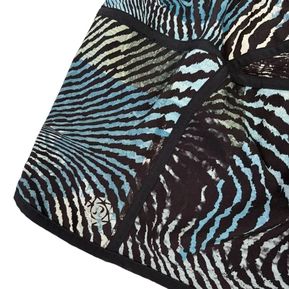 LULULEMON SEAWHEEZE SHORTS TRACKER III 4" SECRET SOCIETY TOFINO TEAL SIZE 12 - Picture 6 of 8